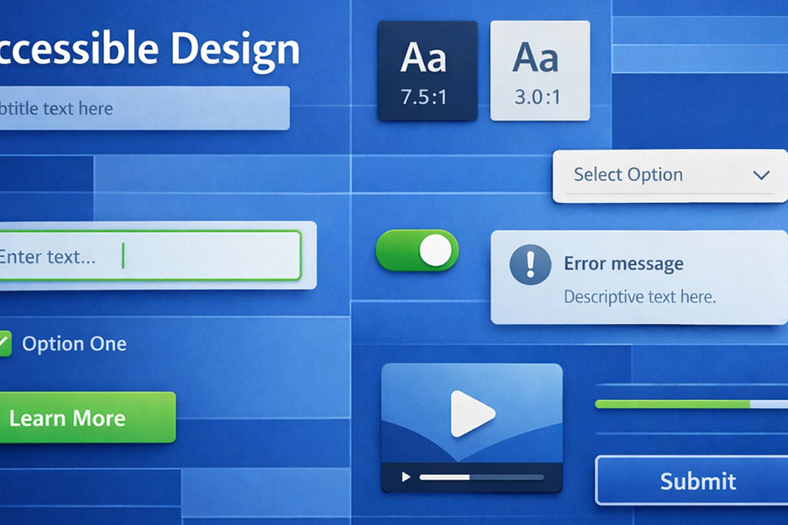 cover image for blog post about accessibility not optional